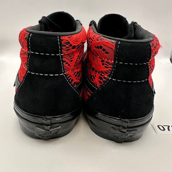VANS X PREMIER MEN\'S 9 SKATE GROSSO MID BLACK HI RISK RED RARE LIMITED EDITION main image 6